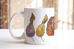 Mugs Autumn Leaves watercolor sublimation