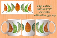 Mugs Autumn Leaves watercolor sublimation