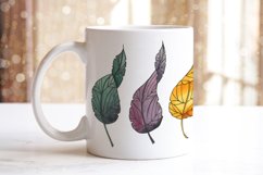Mugs Autumn Leaves watercolor sublimation