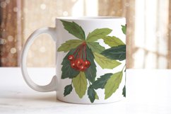 Mugs berries and leaves sublimation