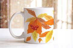 Mugs berries and leaves sublimation
