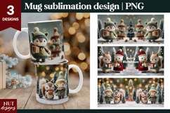 Funny Christmas Mug 15oz Christmas Crochet Squirrel Mug Wrap Product Image 1