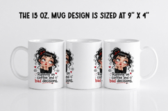 Funny Big-Eyed Girl 15oz Mug Wrap Sublimation Bundle PNG. Product Image 2