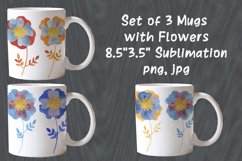 Mugs  Flowers Sublimation