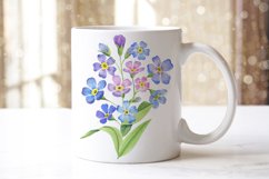 Mugs forget-me-nots  sublimation