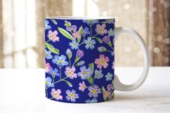 Mugs forget-me-nots  sublimation