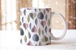 Mugs pattern leaves sublimation