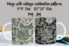 Mugs vintage patterns sublimation