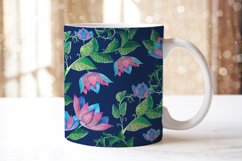 Mugs watercolor floral ornament sublimation