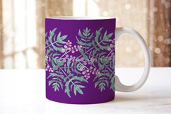 Mugs watercolor floral ornament sublimation