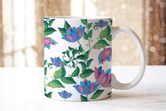 Mugs watercolor floral ornament sublimation