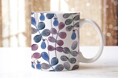 Mugs watercolor floral ornament sublimation