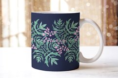 Mugs watercolor floral ornament sublimation