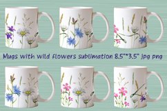 Mugs wildflowers sublimation