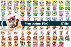 Funny animal mug sublimation | Funny quotes animal mug PNG Product Image 1