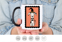 Halloween Witch Dog Svg. Spooky Dog Clipart Png Product Image 4