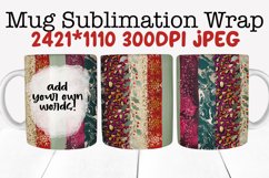 Mug Sublimation Wrap Background - Add Your Own Words Product Image 1