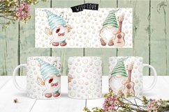 Musician Gnome Mug Sublimation Wrap Product Image 1