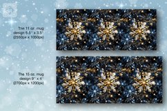 Christmas Snowflakes/ Christmas Vibe mug wrap. 11&amp;15oz Product Image 2