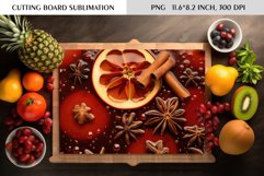 Mulled Wine Christmas Design|Cutting Board Sublimation Product Image 1