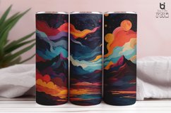 Multi Colored Illustration Sublimation Tumbler Wrap Design Product Image 2