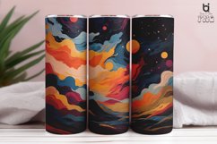 Multi Colored Illustration Sublimation Tumbler Wrap Design Product Image 4