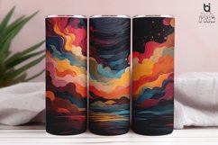 Multi Colored Illustration Sublimation Tumbler Wrap Design Product Image 6