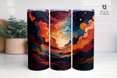 Multi Colored Illustration Sublimation Tumbler Wrap Design Product Image 7