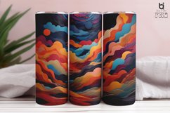 Multi Colored Illustration Sublimation Tumbler Wrap Design Product Image 8