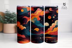 Multi Colored Illustration Sublimation Tumbler Wrap Design Product Image 9