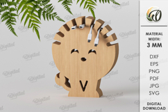 Multi cord holder Laser Cut. Holder Stand SVG Product Image 1