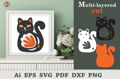 Multilayer Cat/SVG crafts Product Image 1