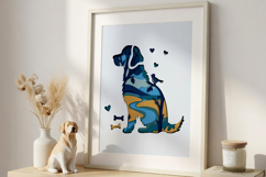 Layered Dog Papercut | SVG Product Image 2