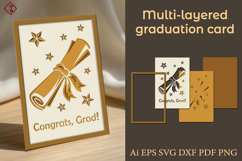 Multi-layered graduation card Product Image 1