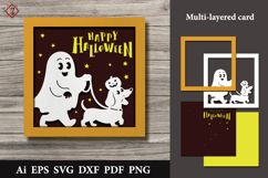 Multi-layered Halloween card. Cut file Product Image 1