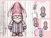 Easter Bunny Gnome sublimation png, Gnome bunny png Product Image 2