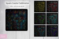 Space Square Coaster Sublimation. Night sky Product Image 1