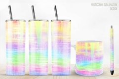 multicolor rainbow sublimation design for tumbler and mug and pen