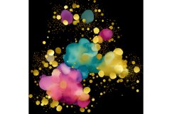 20 Oz Watercolor Splash Glitter Tumbler Wrap Product Image 6