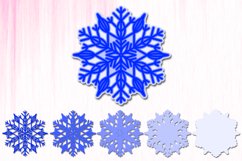 Multilayered Snowflake Mandala SVG, Paper Cut Design Product Image 2