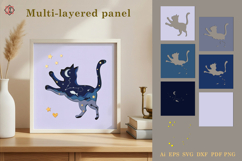 Multi-layered panel Cat-constellation of pisces. Product Image 1