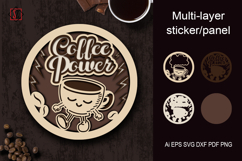 Multiplayer Sticker/Panel "Coffee Power" Product Image 1