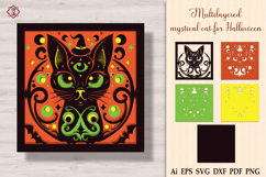 Multilayered mystical cat for Halloween Product Image 1