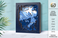 Multilayered Wooden Decor Lasercut. Home decor SVG Product Image 1