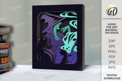 Multilayered Wooden Decor Lasercut. Home decor SVG Product Image 1