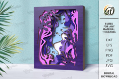 Multilayered Wooden Decor Lasercut. Home decor SVG Product Image 1