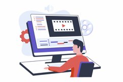 Multimedia editing illustration set Product Image 2