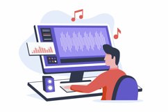 Multimedia editing illustration set Product Image 4