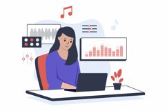 Multimedia editing illustration set Product Image 5