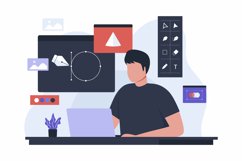 Multimedia editing illustration set Product Image 8